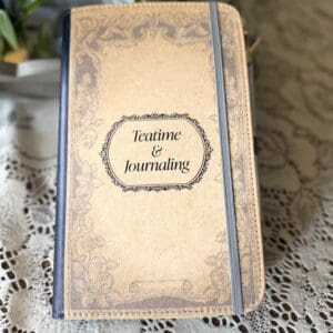 Tea Time & Journaling | Vegan Leather Refillable Journal
